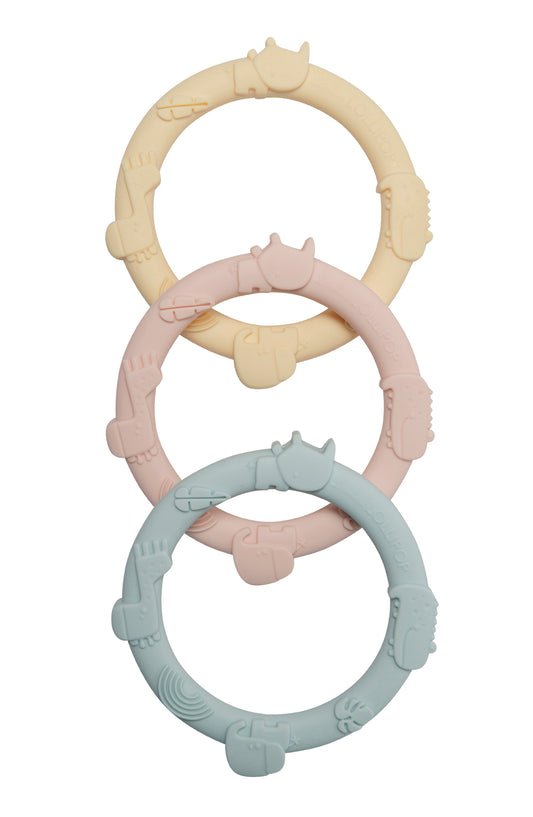 WILD TEETHING RING SET