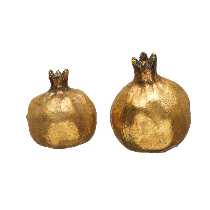 GOLD RESIN POMEGRANATE