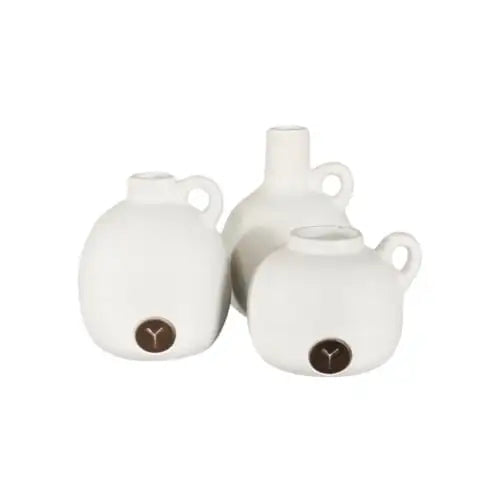 MATTE WHITE BOTTLE VASES