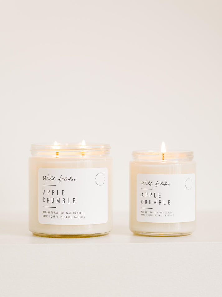 APPLE CRUMBLE SOY WAX CANDLE