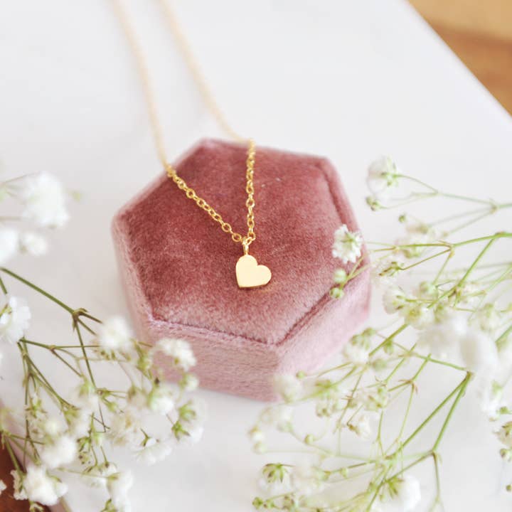 ADDIE DANGLE HEART NECKLACE