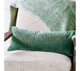 MERRY CHRISTMAS VELVET PILLOW