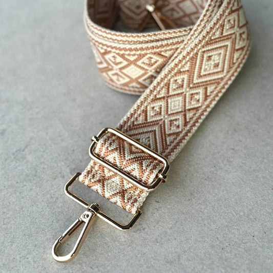 UNDERSTATED CHEVRON DECORATIVE PURSE STRAP