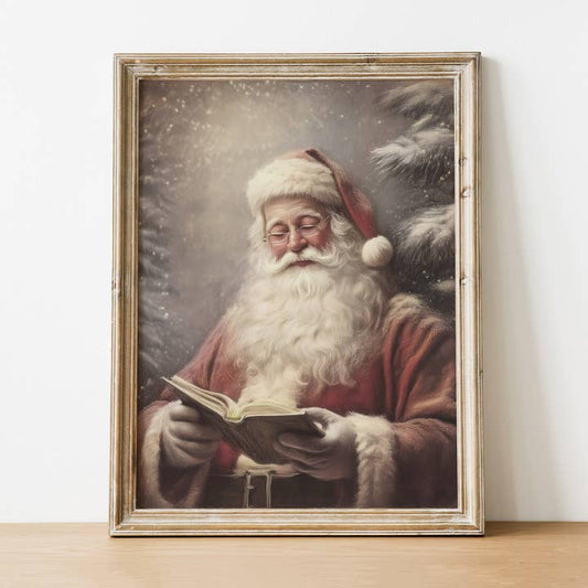 VINTAGE SAINT NICK PRINT 8X10