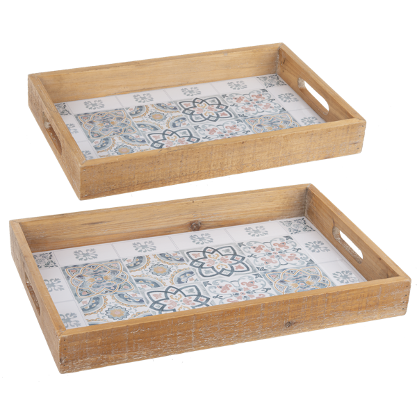 VINTAGE TILE TRAYS