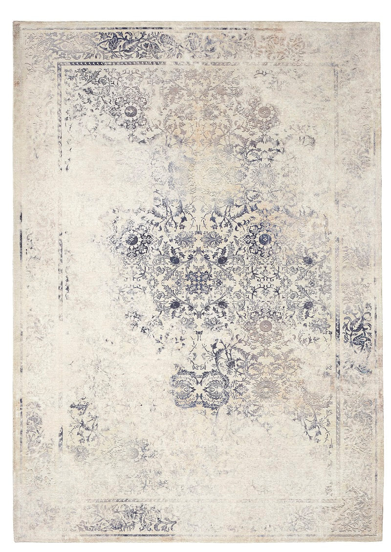 SPARX DISTRESSED NAVY WASHABLE RUG PPL- C1338