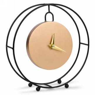 BLACK AND GOLD CLOCK
