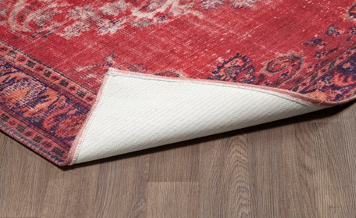 SPARX MEDALLION DISTRESSED WASHABLE RUG PPL-C3606