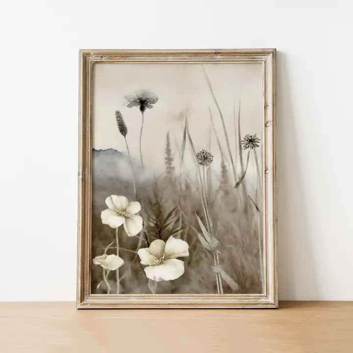 SPRING FIELDS VINTAGE ART PRINT