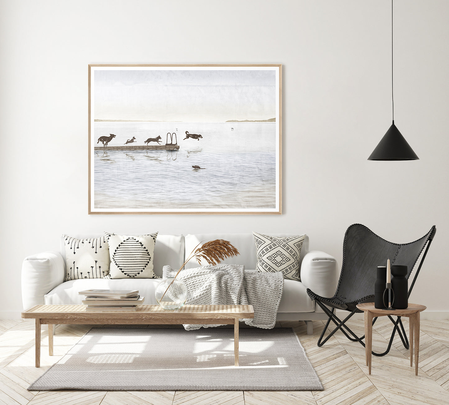 DOGS DAY AT THE COTTAGE ARTWORK
