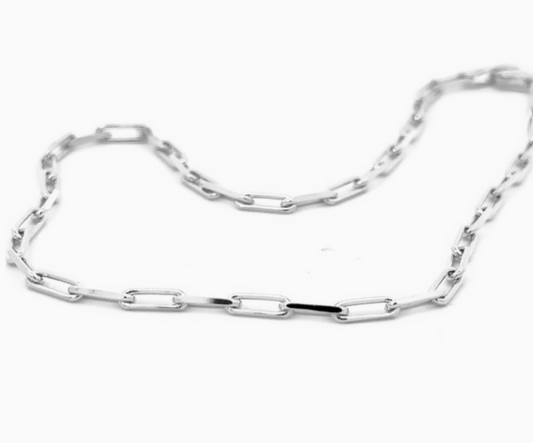 SILVER PAPERCLIP CHAIN