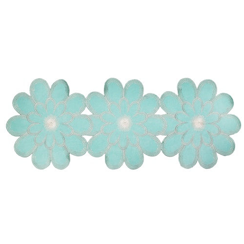 TEAL DAISY CENTRE PIECE