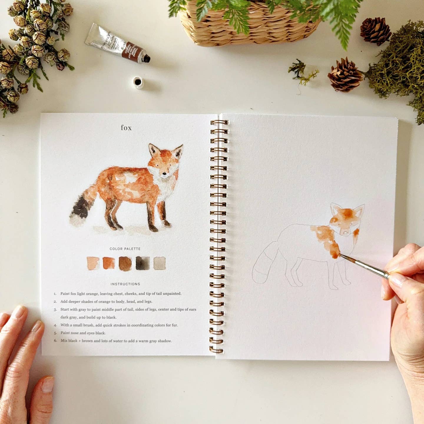 WOODLAND WATERCOLOUR WORKBOOK