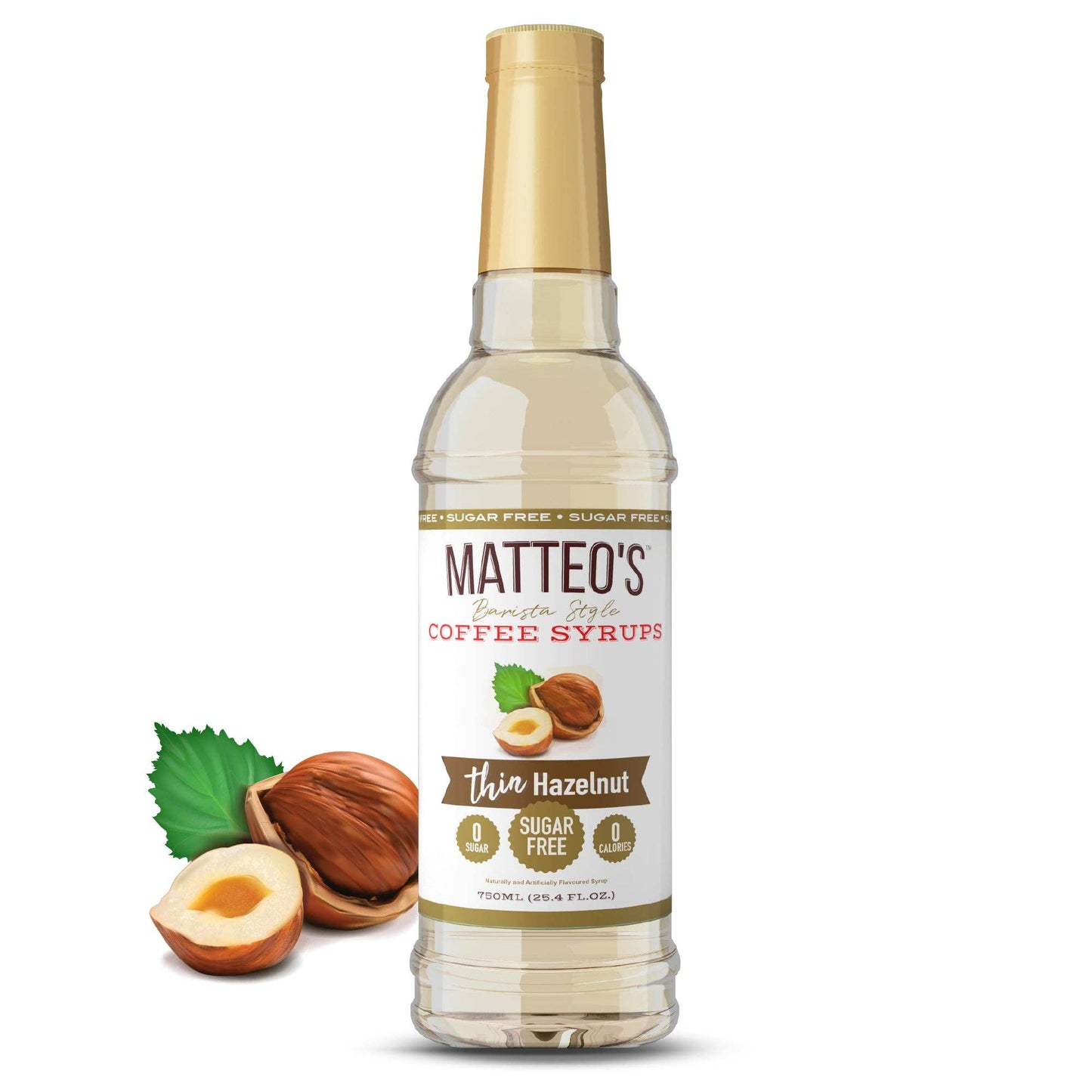 HAZELNUT SUGAR FREE COFFEE SYRUP
