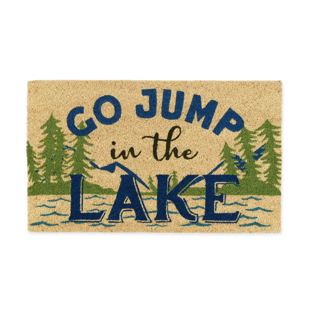 JUMP IN THE LAKE DOORMAT