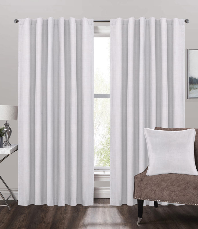 CUSTOM POLY LINEN ROD POCKET DRAPES