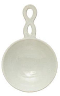 STONEWARE SERVERS W/ TWISTED HANDLE