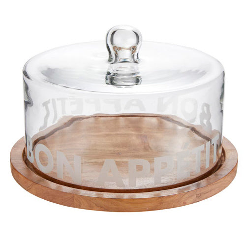 BON APPETIT CLOCHE TRAY