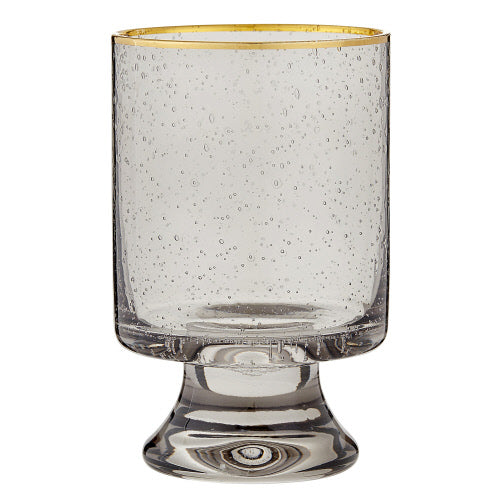 PEBBLE GREY GOLD OLD FASHIONED GLASS