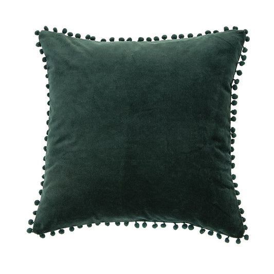 VELVET DARK GREEN PILLOW