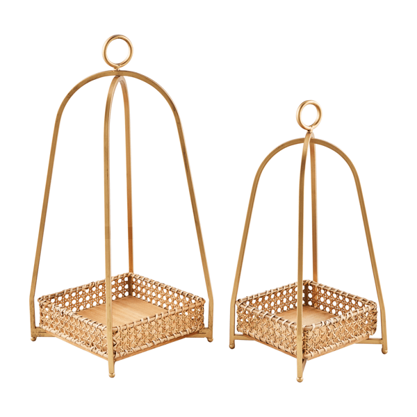 CANE TRAY LANTERN