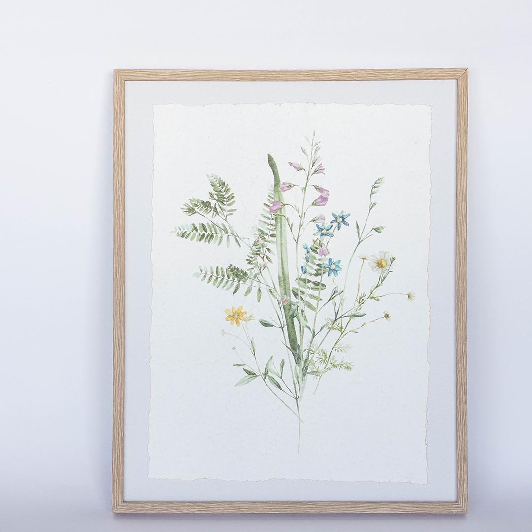 FIELD FLOWERS FRAMED ART