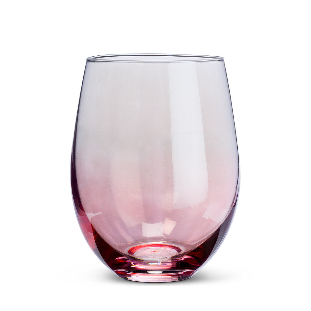 IRIDESCENT STEMLESS WINE GLASS