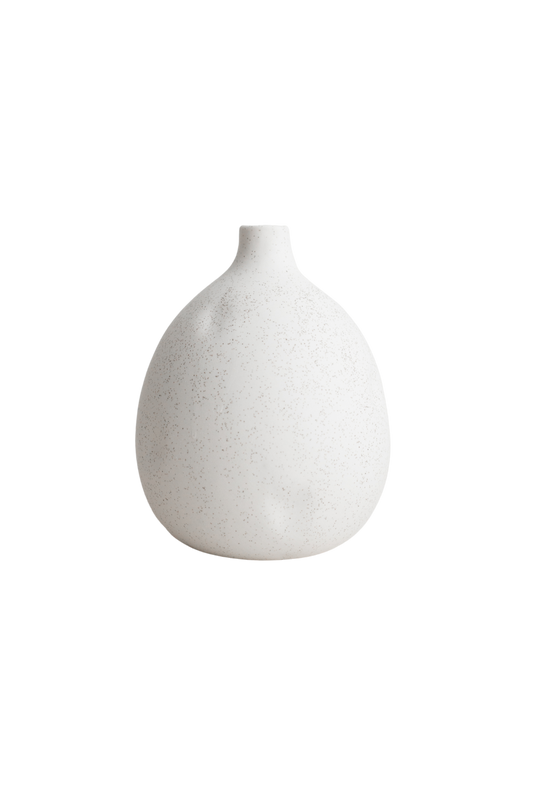 DISTRESSED CREAM TERRACOTTA VASE