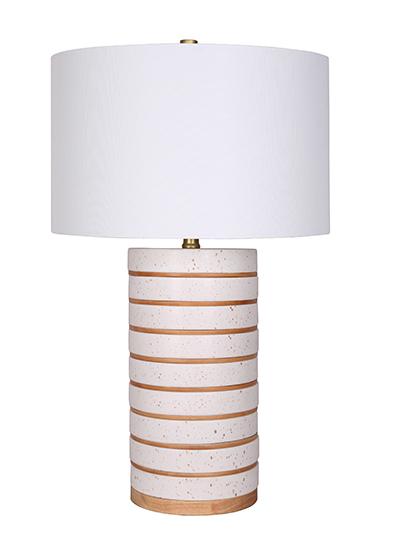 WHITE NATURAL CHIC TABLE LAMP