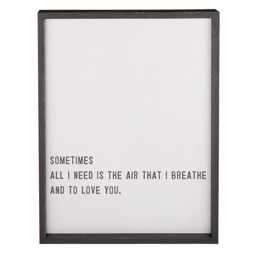 ALL I NEED FRAMED PICTURE