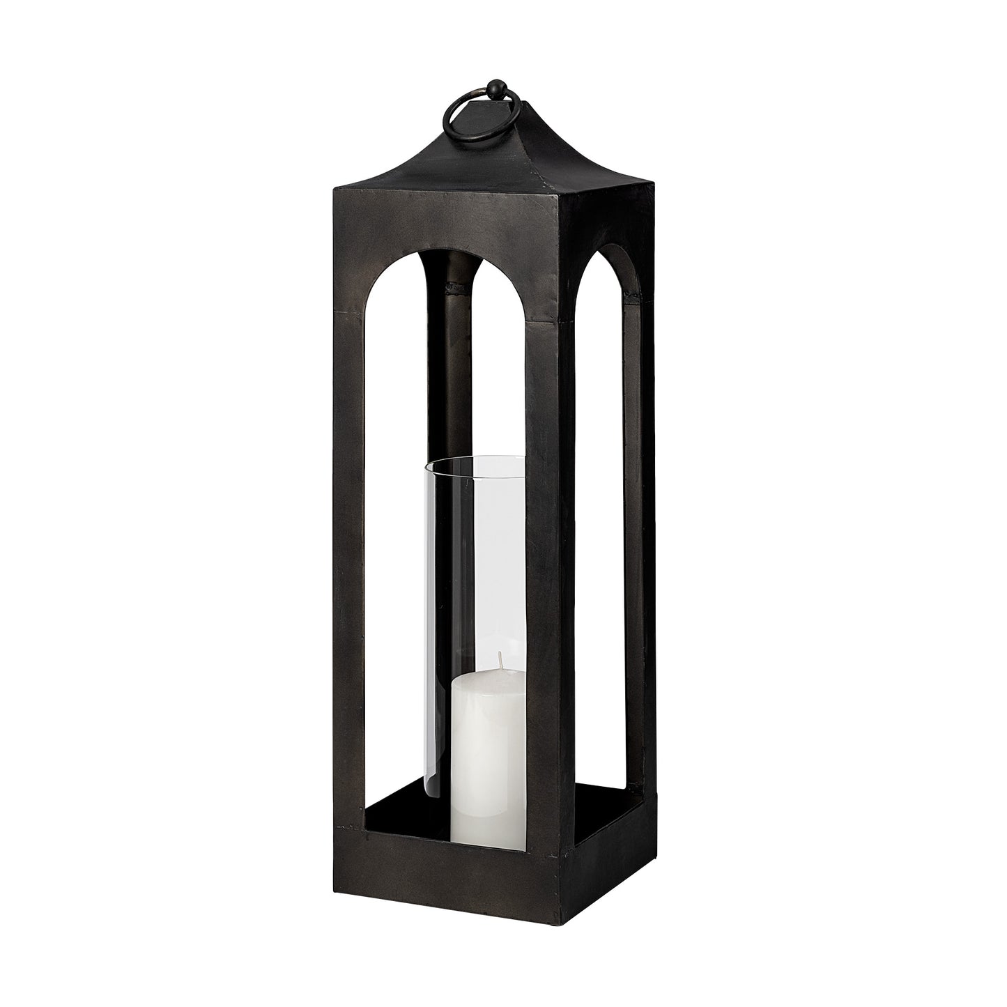 INA CHARCOAL METAL LANTERNS