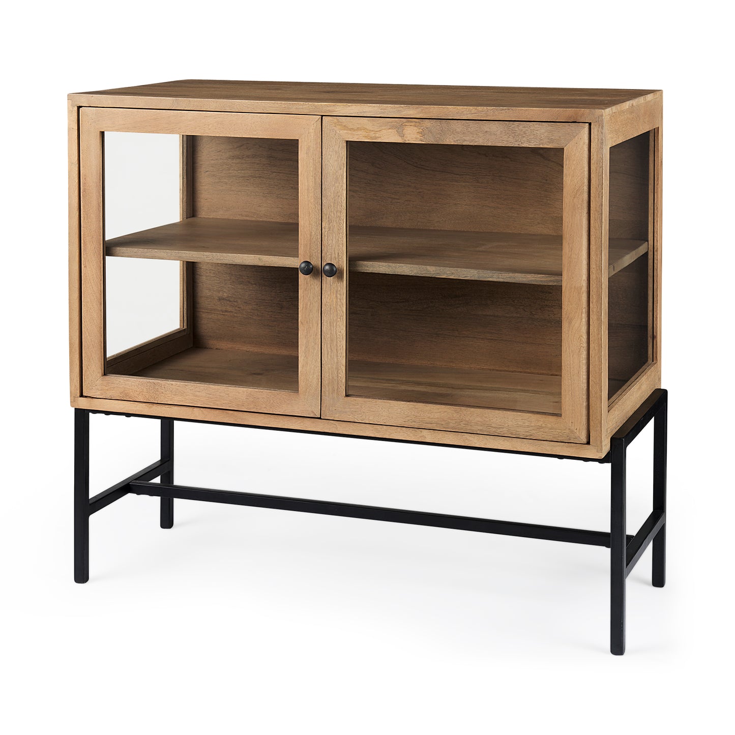 ARELIUS GLASS DOOR ACCENT CABINET