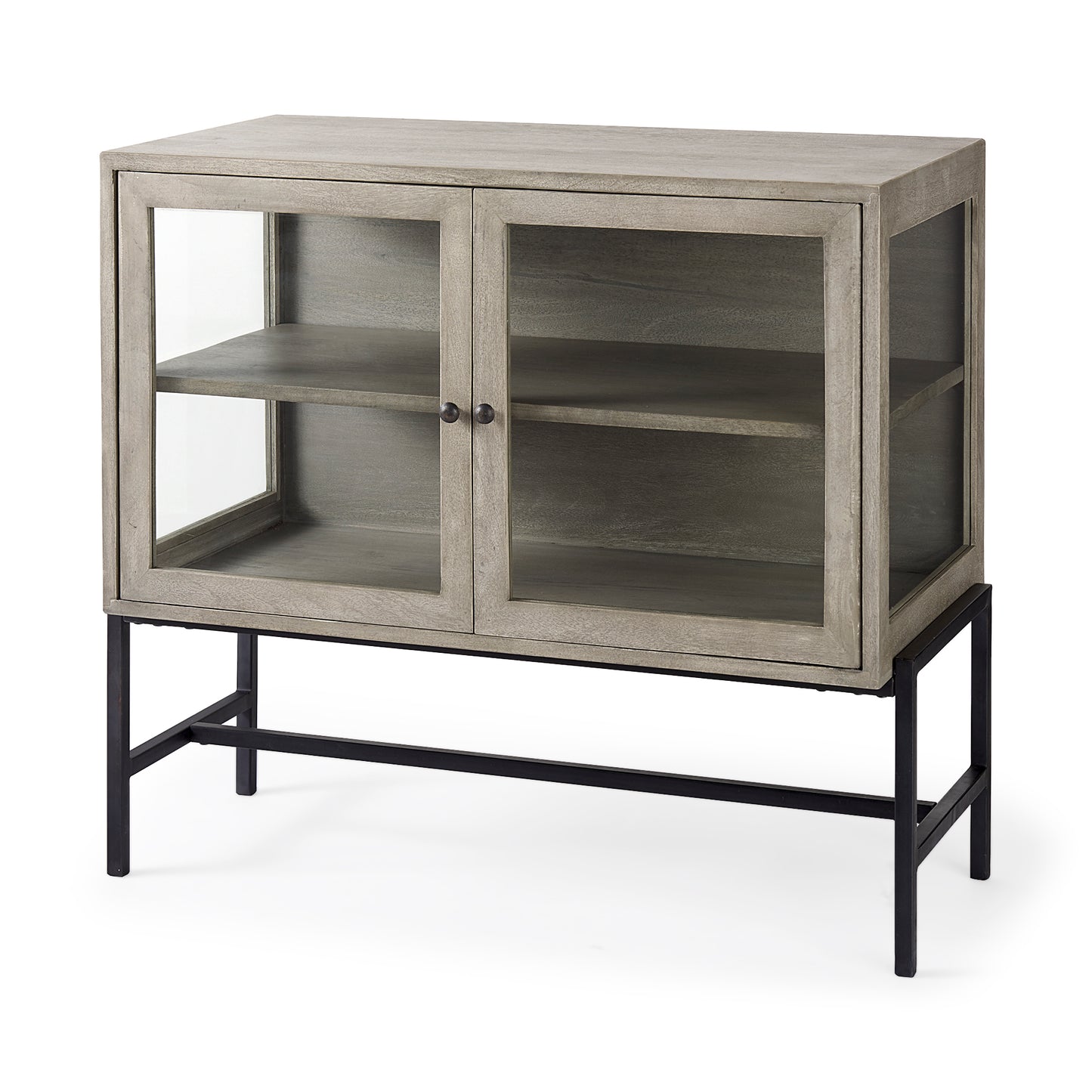 ARELIUS GLASS DOOR ACCENT CABINET