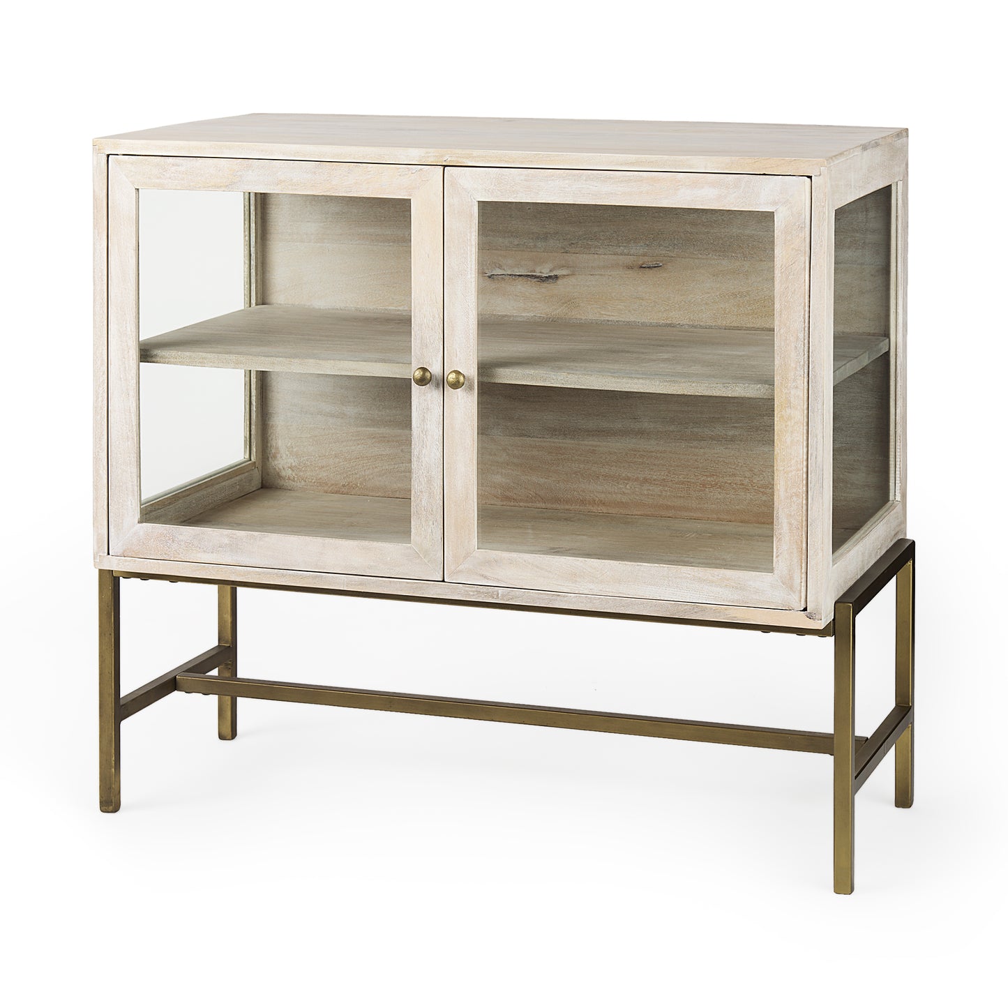 ARELIUS GLASS DOOR ACCENT CABINET