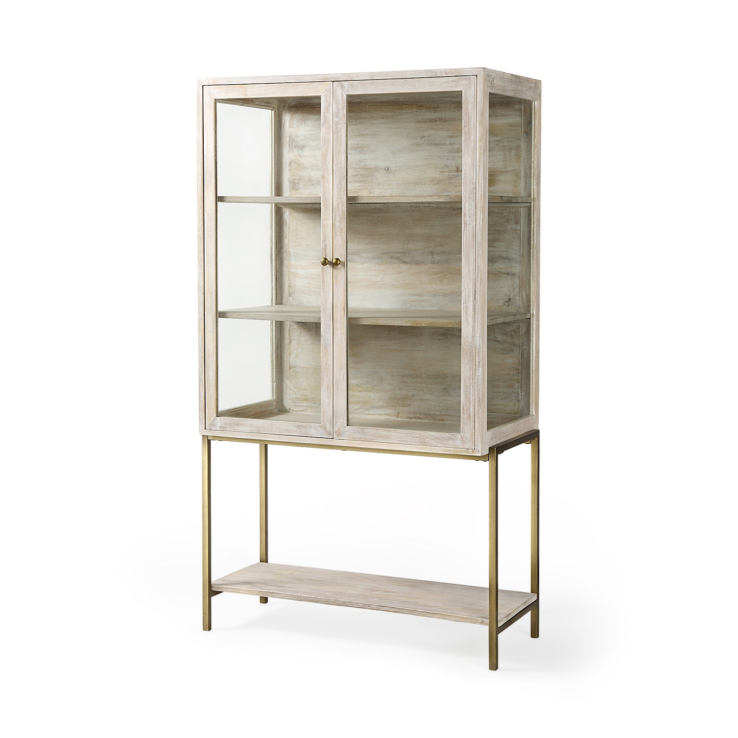 ARELIUS GLASS DOOR DISPLAY CABINET