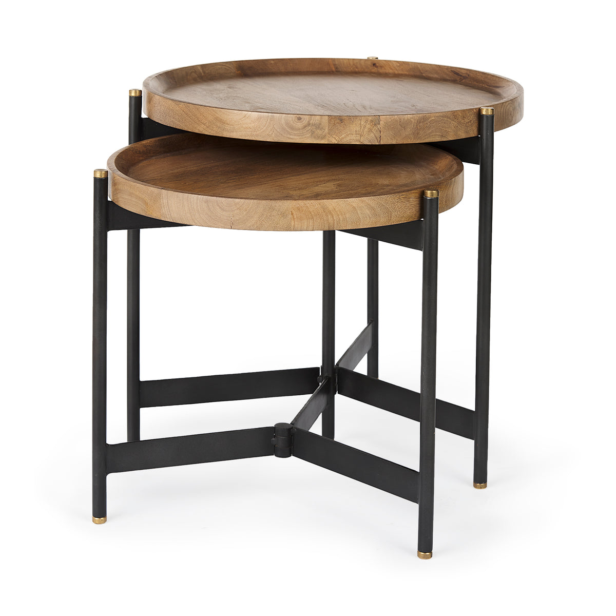 LOUISA MANGO WOOD SIDE TABLES
