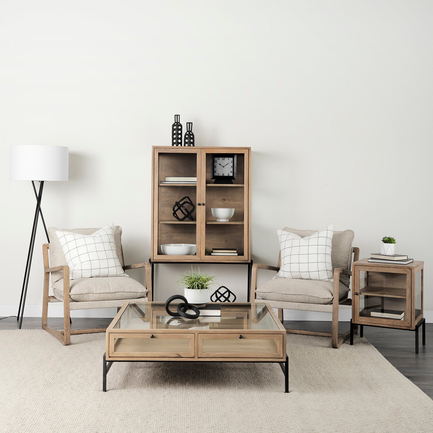 ARELIUS GLASS DOOR DISPLAY CABINET