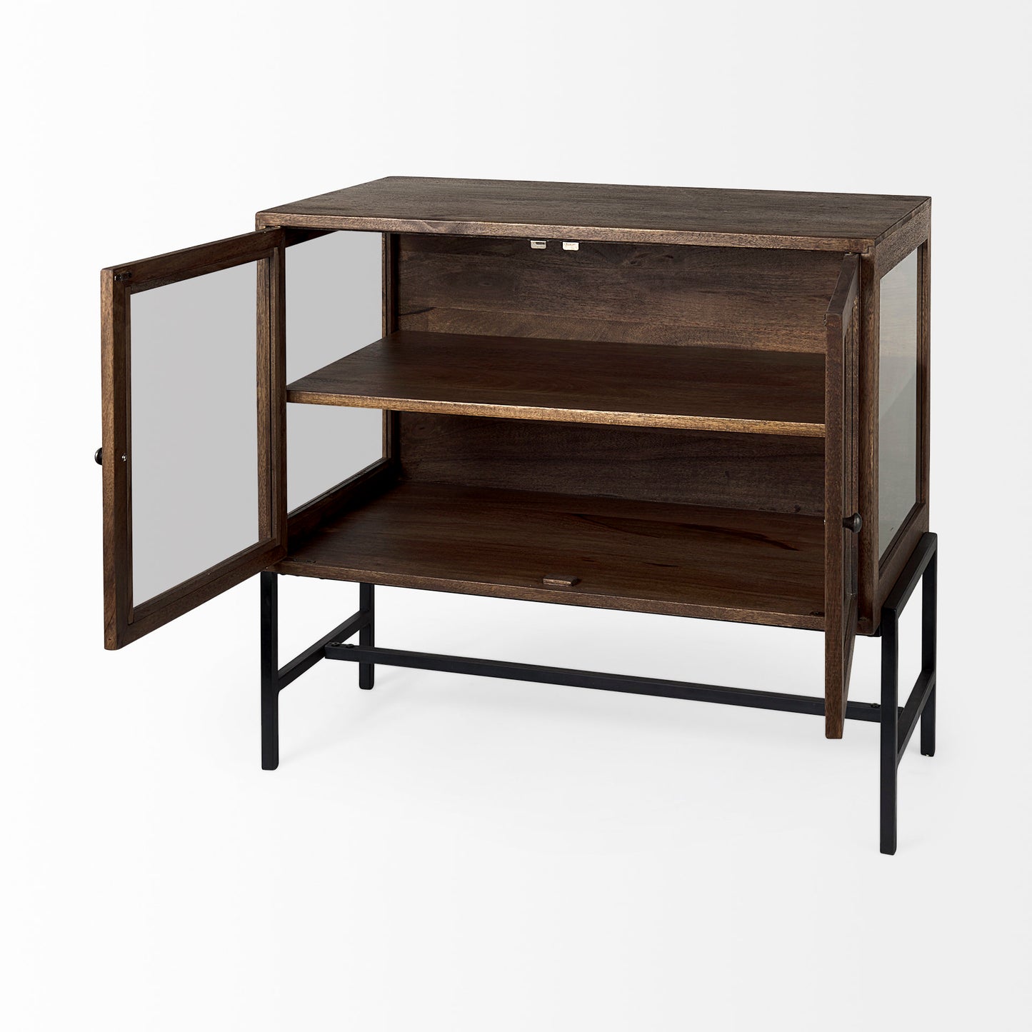 ARELIUS GLASS DOOR ACCENT CABINET