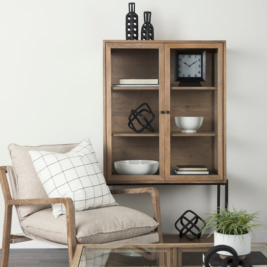 ARELIUS GLASS DOOR DISPLAY CABINET