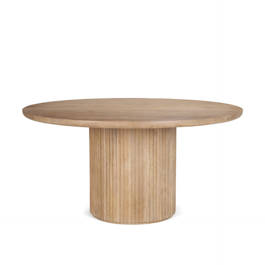 TERRA ROUND FLUTED DINING TABLE