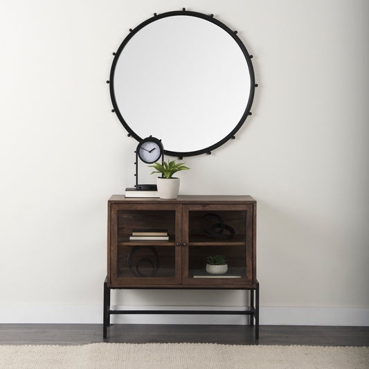 ARELIUS GLASS DOOR ACCENT CABINET