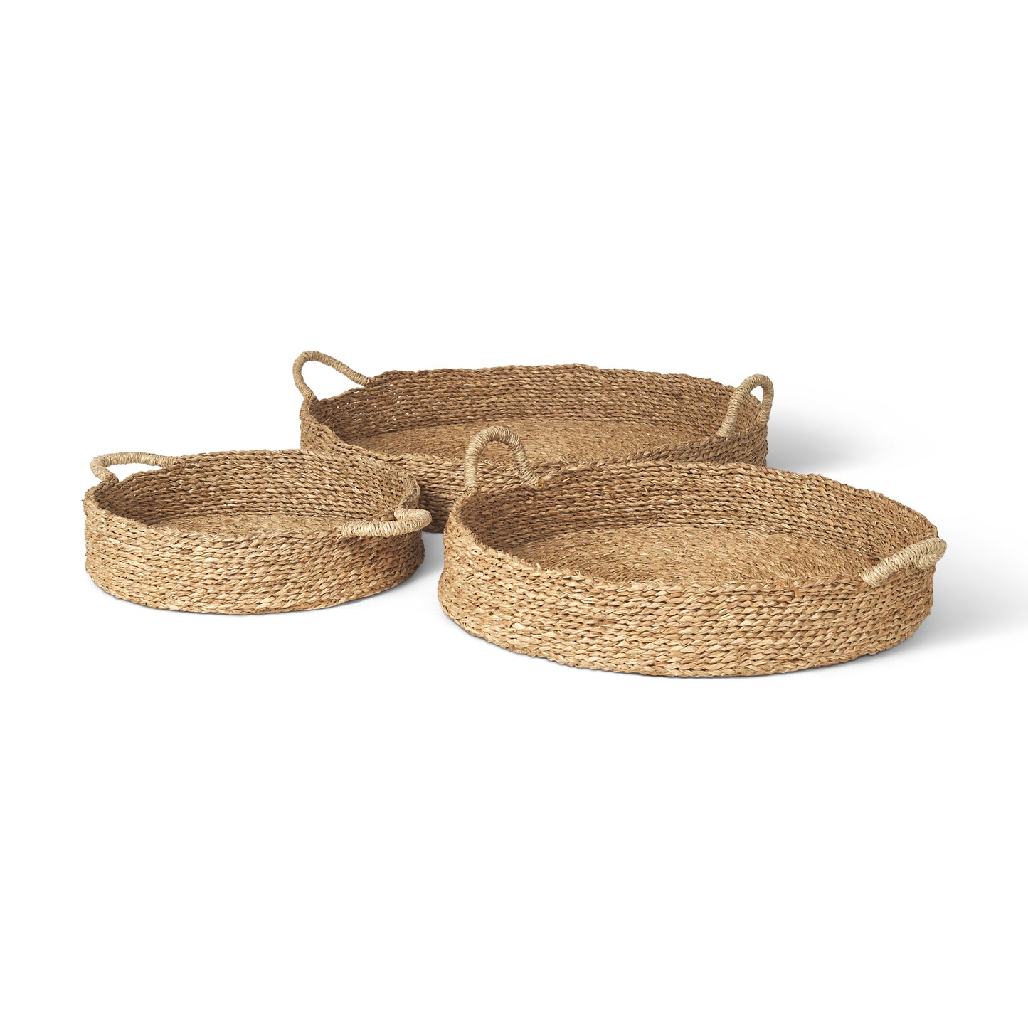 ULANA SEAGRASS TRAYS W/ HANDLES
