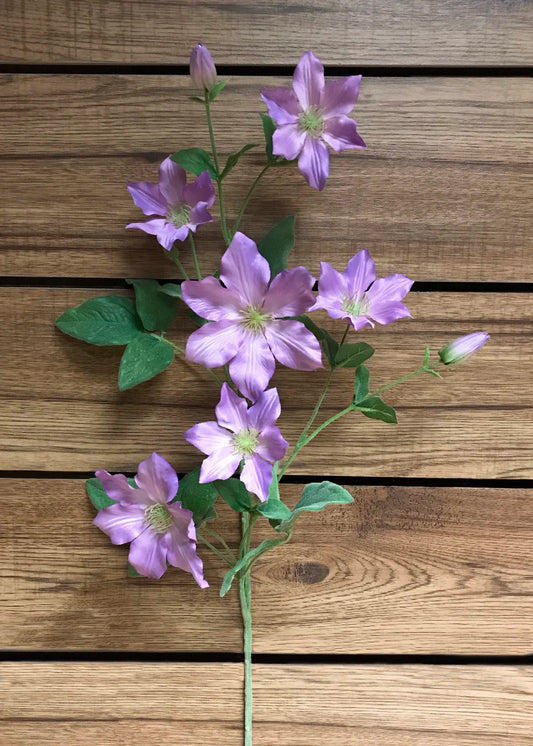 37" LAVENDER CLEMATIS SPRAY
