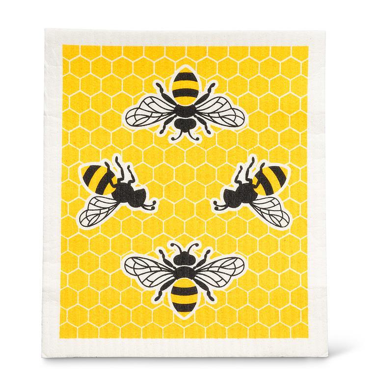 BEE KITCHEN TOWEL & SWEDISH DISHCLOTH SET