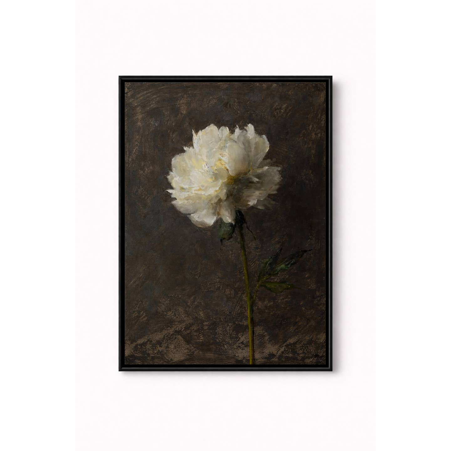 WHITE FLOWER CANVAS PRINT