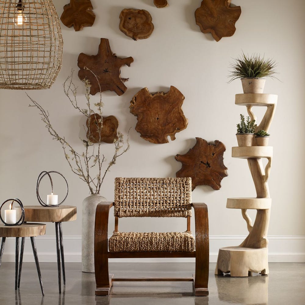 KALANI INDOOR/OUTDOOR WOOD DECOR - NATURAL S/3