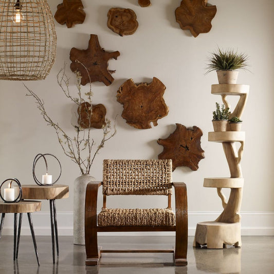 KALANI INDOOR/OUTDOOR WOOD DECOR - NATURAL S/3