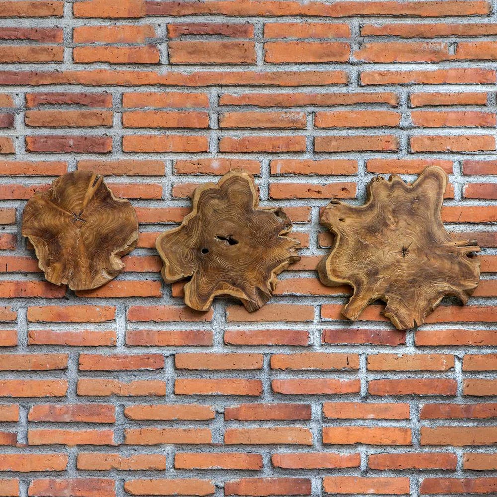 KALANI INDOOR/OUTDOOR WOOD DECOR - NATURAL S/3