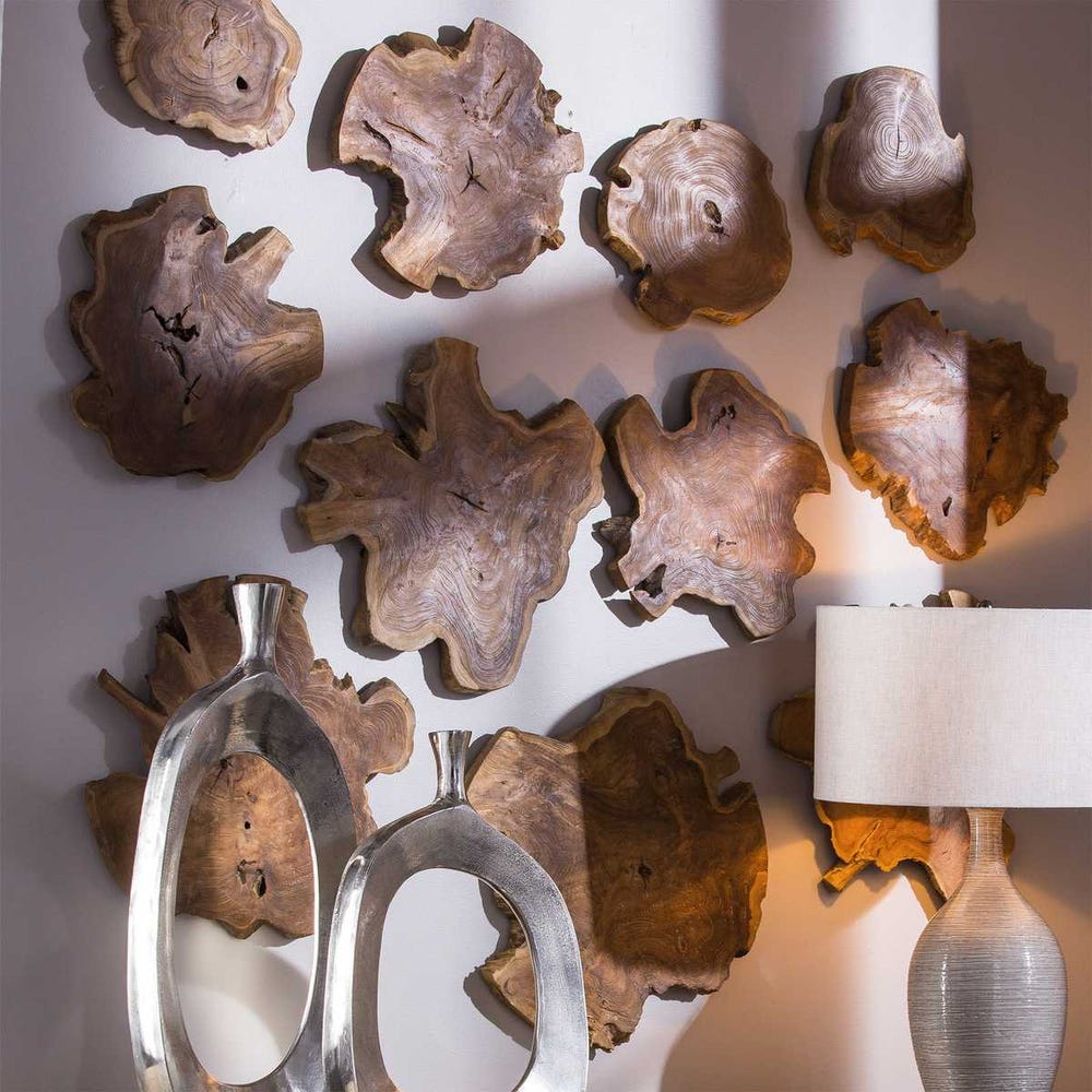 KALANI INDOOR/OUTDOOR WOOD DECOR - NATURAL S/3
