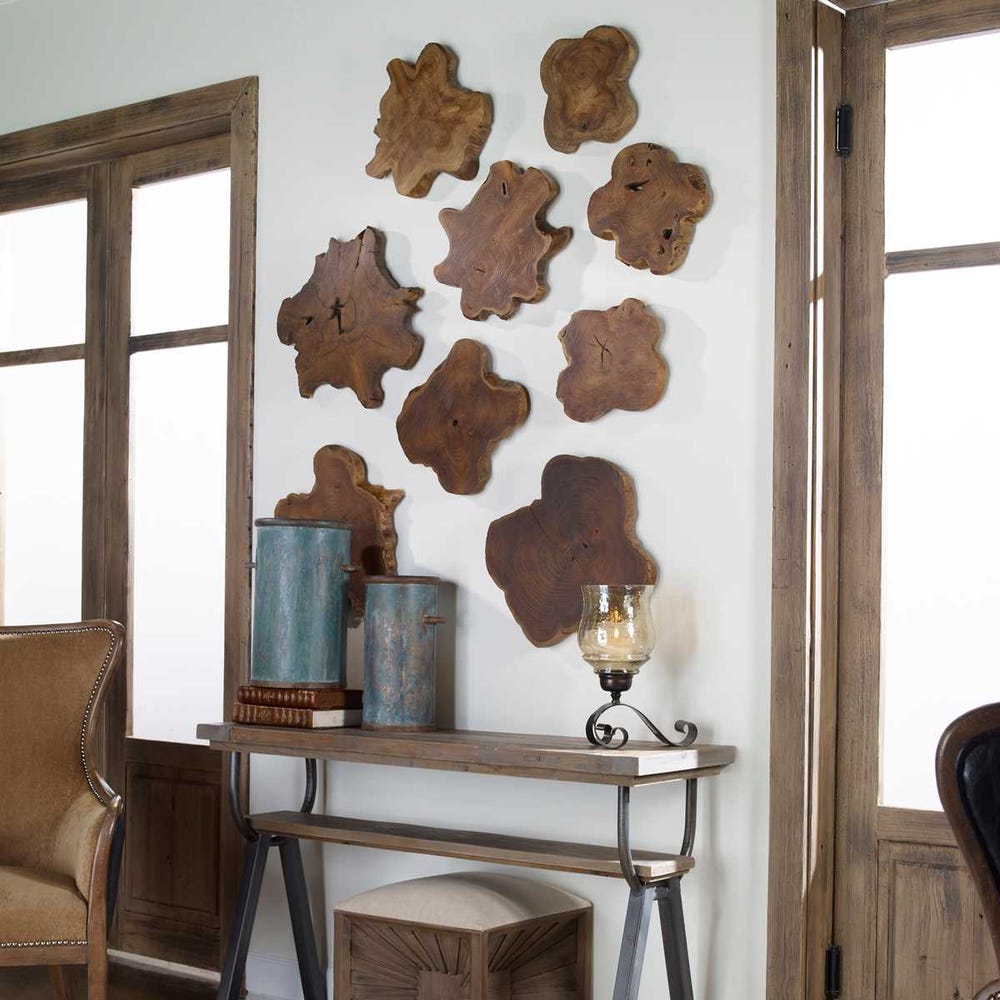 KALANI INDOOR/OUTDOOR WOOD DECOR - NATURAL S/3